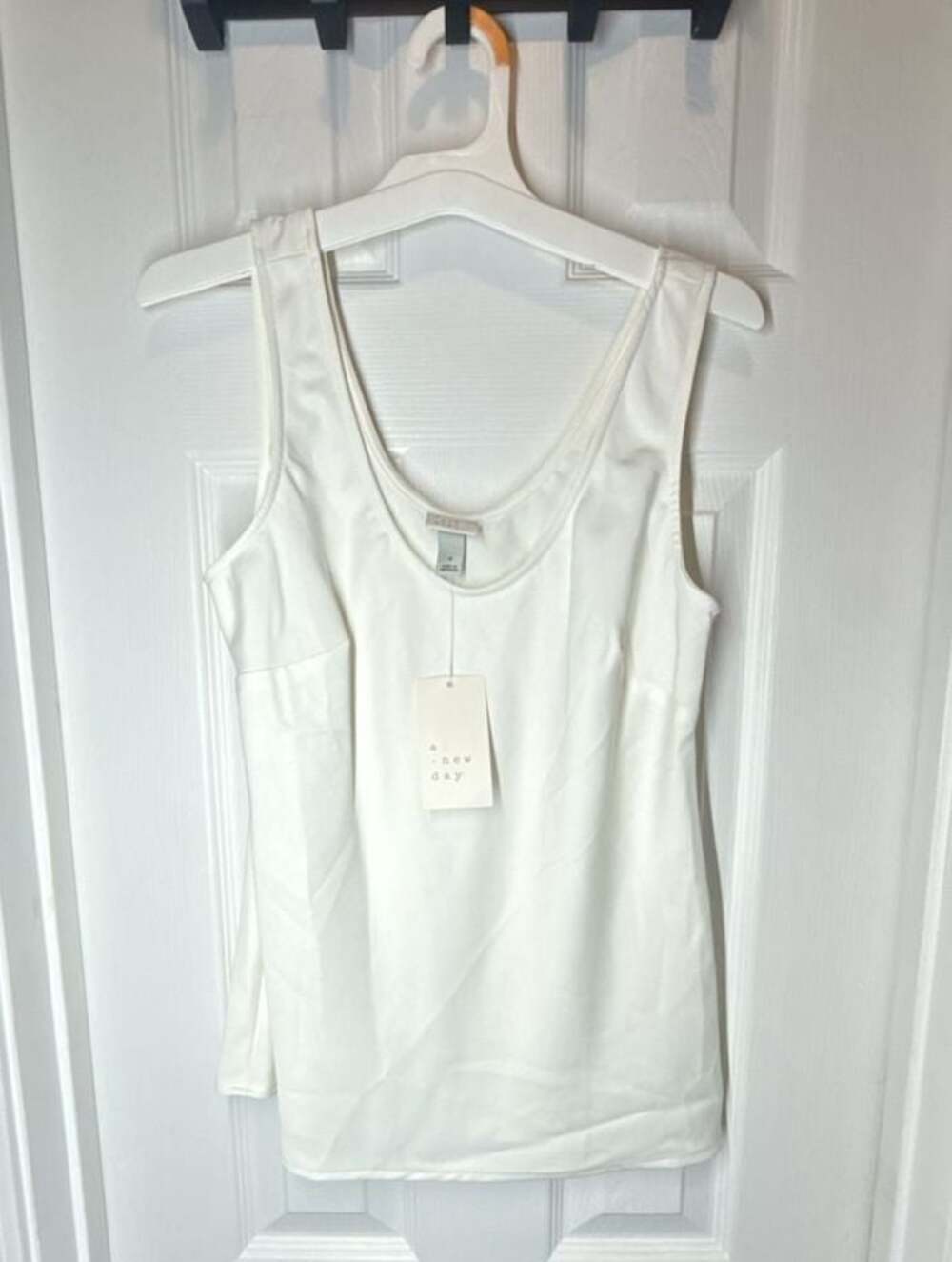 A New Day Women's Sleeveless Satin Scoop Neck Tank Top